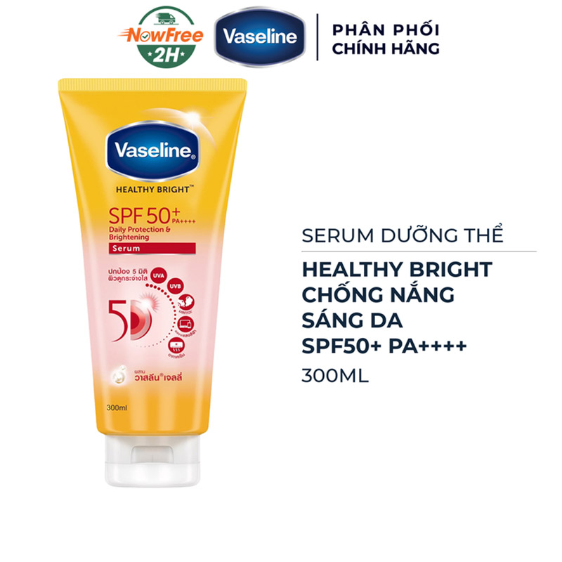 Serum Dưỡng Thể Vaseline Chống Nắng Sáng Da 300ml (Mới)