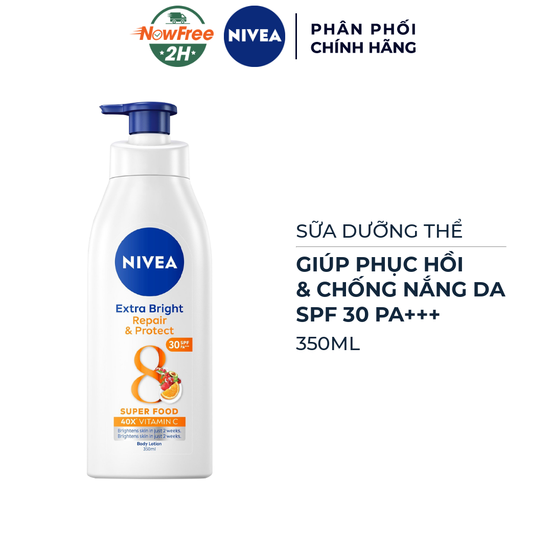 Sữa Dưỡng Thể Nivea Phục Hồi & Chống Nắng Ban Ngày 350ml